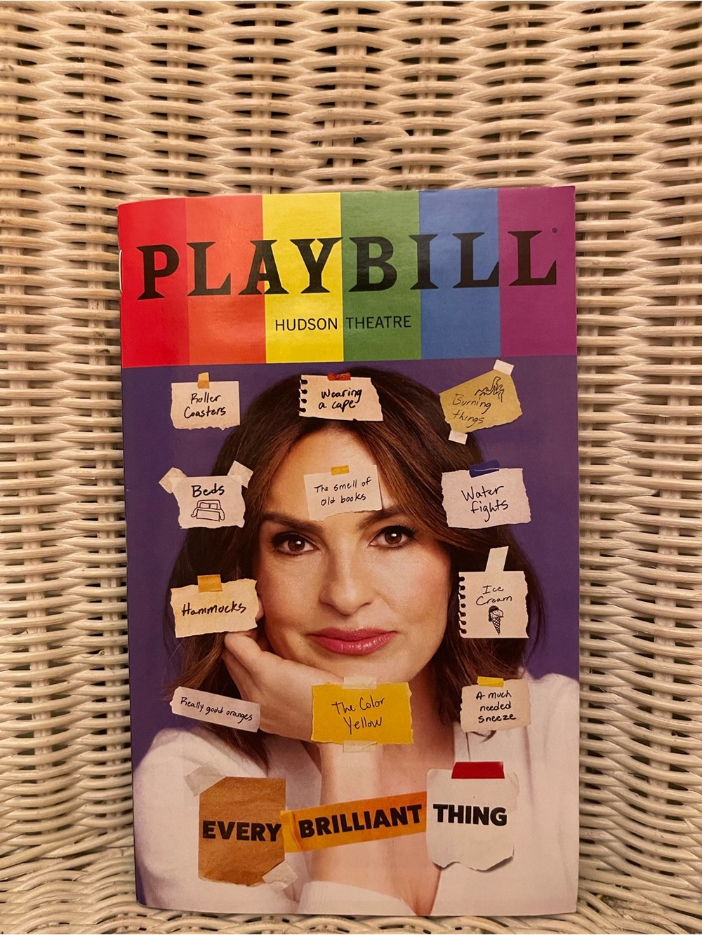Every Brilliant Thing Mariska Hargitay Pride Playbill